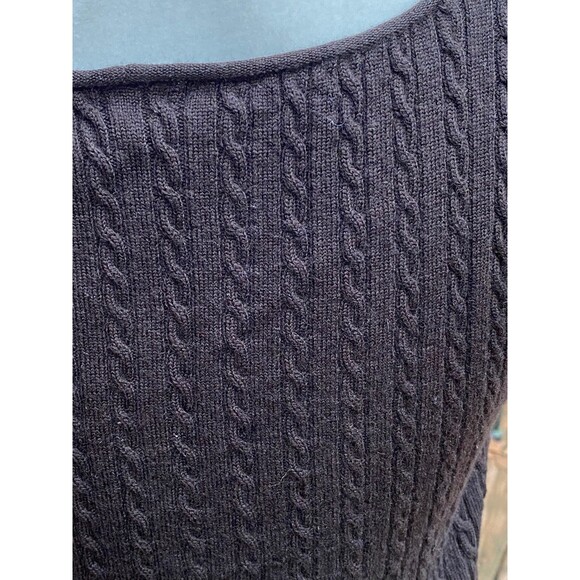 Vtg Armani Collezioni Cable Knit Virgin Wool Sweater Vest Brown Made in Italy 8 - Picture 7 of 8